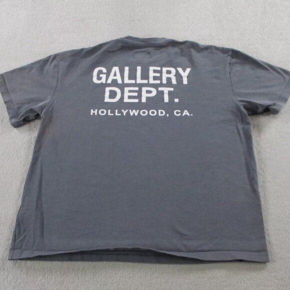 Gallery Dept Other - Gallery Dept Shirt Mens XL Gray Hollywood California Crewneck Spell Out Faded